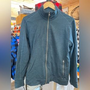 Icebreaker womens large merino realfleece zip up jacket/cardigan.